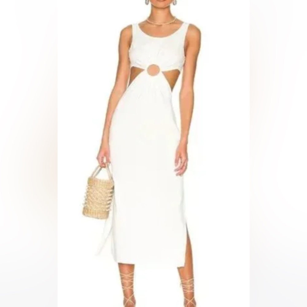 Solid And Striped Bailey White Cut-Out Dress - image 3